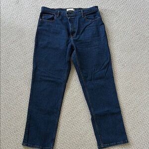Abercrombie & Fitch Blue Straight Jeans with Deep Indigo Finish